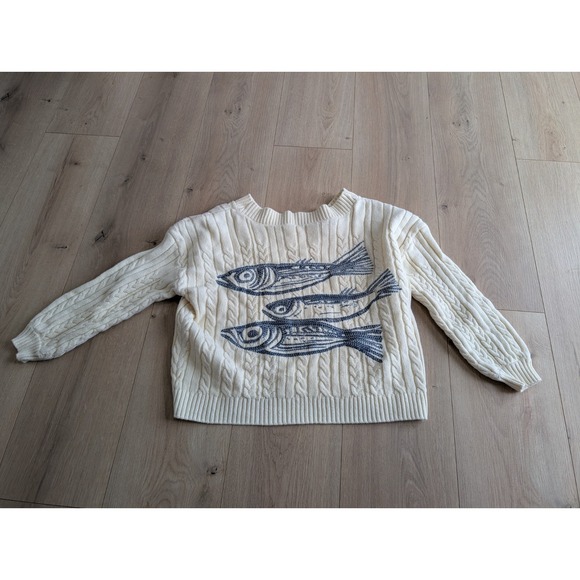 Anthropologie Sweaters - Size Small Anthropologie Celandine Boat Neck Embroidered Heritage Sweater